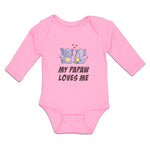 Long Sleeve Bodysuit Baby My Papaw Loves Me Boy & Girl Clothes Cotton