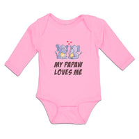 Long Sleeve Bodysuit Baby My Papaw Loves Me Boy & Girl Clothes Cotton