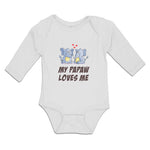 Long Sleeve Bodysuit Baby My Papaw Loves Me Boy & Girl Clothes Cotton