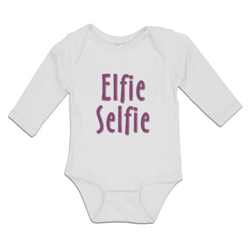 Long Sleeve Bodysuit Baby Elfie Selfie Boy & Girl Clothes Cotton