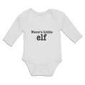 Long Sleeve Bodysuit Baby Nana's Little Elf Boy & Girl Clothes Cotton