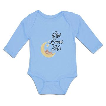 Long Sleeve Bodysuit Baby Gigi Loves Me Boy & Girl Clothes Cotton