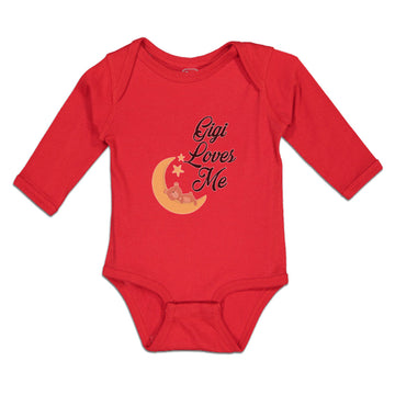 Long Sleeve Bodysuit Baby Gigi Loves Me Boy & Girl Clothes Cotton
