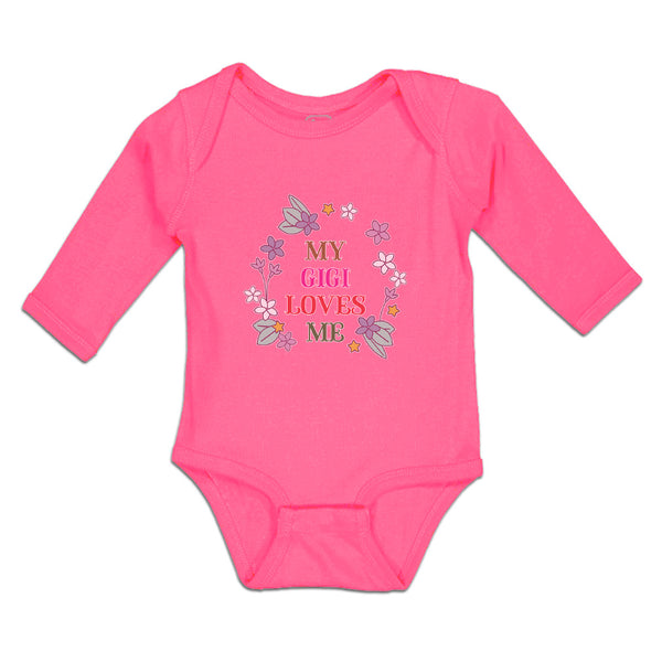 Long Sleeve Bodysuit Baby My Gigi Loves Me Boy & Girl Clothes Cotton