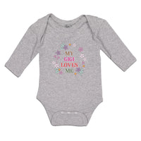 Long Sleeve Bodysuit Baby My Gigi Loves Me Boy & Girl Clothes Cotton