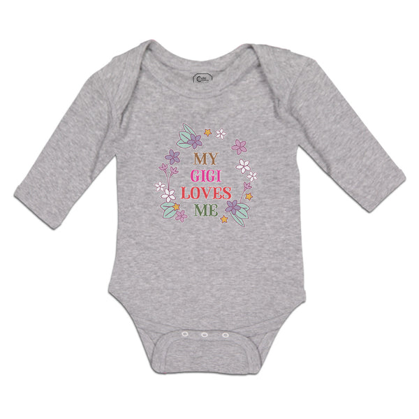 Long Sleeve Bodysuit Baby My Gigi Loves Me Boy & Girl Clothes Cotton