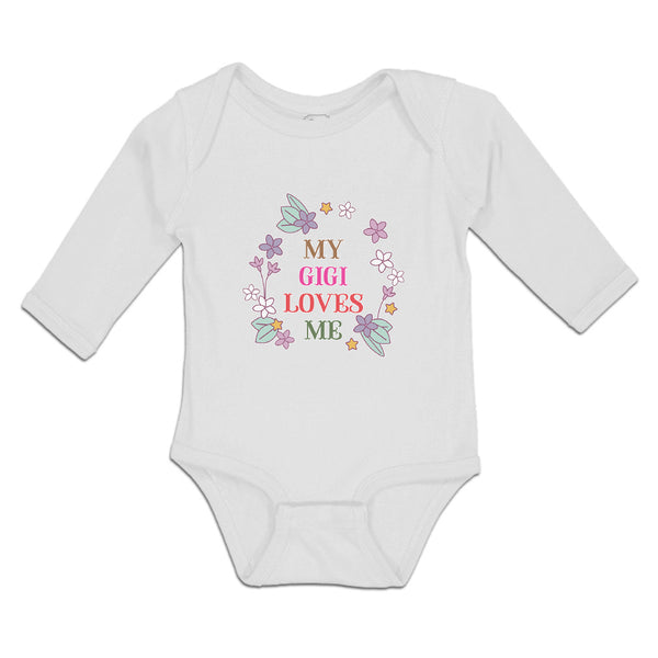 Long Sleeve Bodysuit Baby My Gigi Loves Me Boy & Girl Clothes Cotton