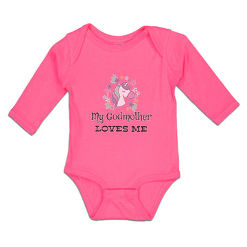 Long Sleeve Bodysuit Baby My Godmother Loves Me Boy & Girl Clothes Cotton