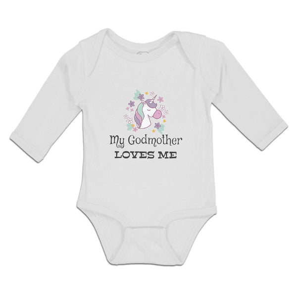 Long Sleeve Bodysuit Baby My Godmother Loves Me Boy & Girl Clothes Cotton