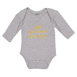 Long Sleeve Bodysuit Baby My Godmother Loves Me Boy & Girl Clothes Cotton
