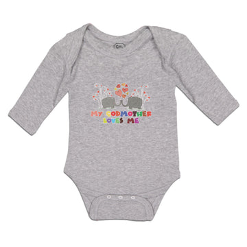 Long Sleeve Bodysuit Baby My Godmother Loves Me Boy & Girl Clothes Cotton