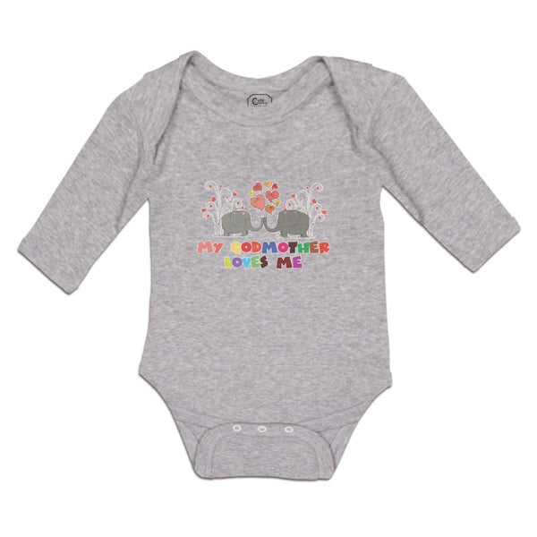 Long Sleeve Bodysuit Baby My Godmother Loves Me Boy & Girl Clothes Cotton