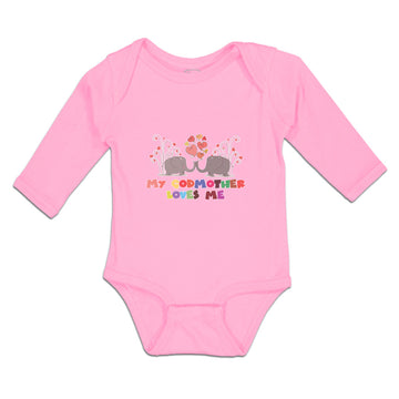 Long Sleeve Bodysuit Baby My Godmother Loves Me Boy & Girl Clothes Cotton