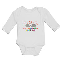 Long Sleeve Bodysuit Baby My Godmother Loves Me Boy & Girl Clothes Cotton