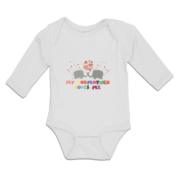 Long Sleeve Bodysuit Baby My Godmother Loves Me Boy & Girl Clothes Cotton