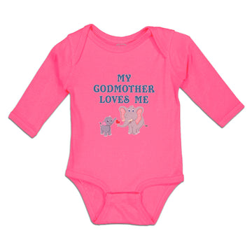 Long Sleeve Bodysuit Baby My Godmother Loves Me Boy & Girl Clothes Cotton