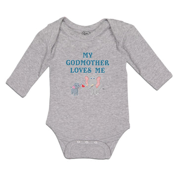 Long Sleeve Bodysuit Baby My Godmother Loves Me Boy & Girl Clothes Cotton