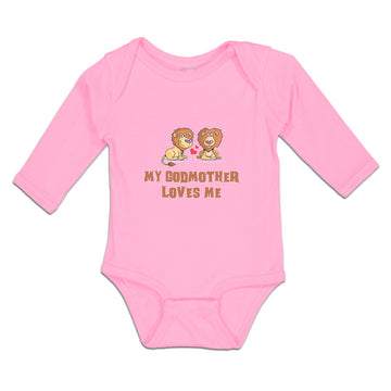 Long Sleeve Bodysuit Baby My Godmother Loves Me Boy & Girl Clothes Cotton