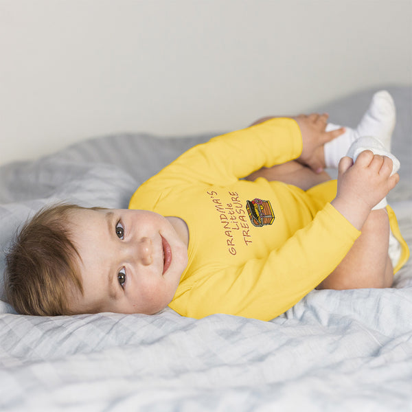 Long Sleeve Bodysuit Baby Grandma's Little Treasure Boy & Girl Clothes Cotton - Cute Rascals