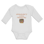 Long Sleeve Bodysuit Baby Grandma's Little Treasure Boy & Girl Clothes Cotton - Cute Rascals