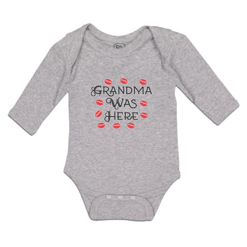 Long Sleeve Bodysuit Baby Grandma Was Here Boy & Girl Clothes Cotton