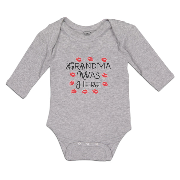 Long Sleeve Bodysuit Baby Grandma Was Here Boy & Girl Clothes Cotton - Cute Rascals