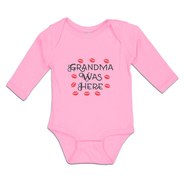 Long Sleeve Bodysuit Baby Grandma Was Here Boy & Girl Clothes Cotton