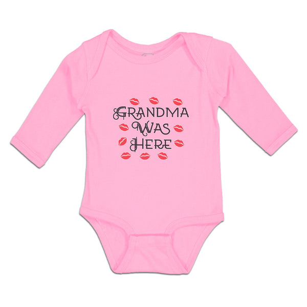 Long Sleeve Bodysuit Baby Grandma Was Here Boy & Girl Clothes Cotton - Cute Rascals