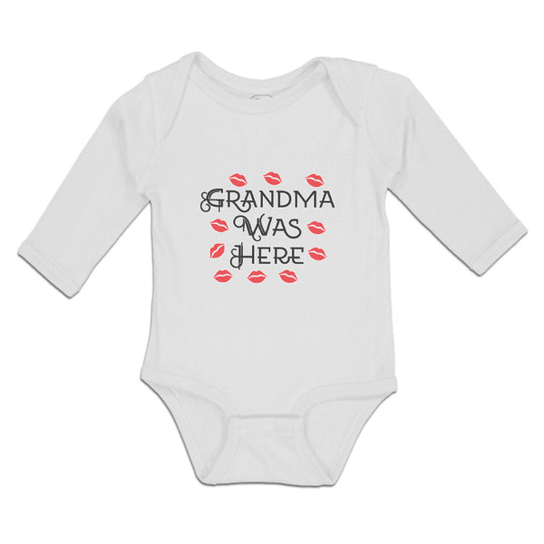 Long Sleeve Bodysuit Baby Grandma Was Here Boy & Girl Clothes Cotton - Cute Rascals