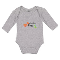 Long Sleeve Bodysuit Baby Grandma's Boy! Boy & Girl Clothes Cotton - Cute Rascals