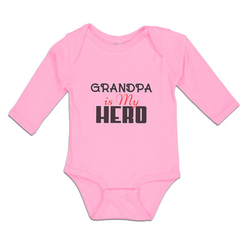 Long Sleeve Bodysuit Baby Grandpa Is My Hero Boy & Girl Clothes Cotton