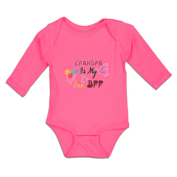 Long Sleeve Bodysuit Baby Grandpa Is My New Bff Boy & Girl Clothes Cotton