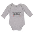 Long Sleeve Bodysuit Baby Hand Picked for Earth by My Grandma in Heaven Cotton