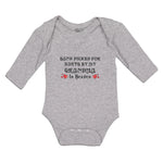 Long Sleeve Bodysuit Baby Hand Picked for Earth by My Grandma in Heaven Cotton - Cute Rascals