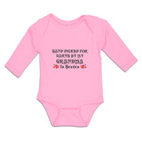 Long Sleeve Bodysuit Baby Hand Picked for Earth by My Grandma in Heaven Cotton - Cute Rascals