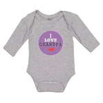 Long Sleeve Bodysuit Baby I Love Grandpa Boy & Girl Clothes Cotton