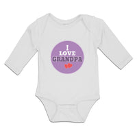 Long Sleeve Bodysuit Baby I Love Grandpa Boy & Girl Clothes Cotton