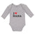 Long Sleeve Bodysuit Baby I Love Nana Boy & Girl Clothes Cotton