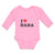 Long Sleeve Bodysuit Baby I Love Nana Boy & Girl Clothes Cotton