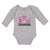 Long Sleeve Bodysuit Baby I Wear Pink for My Grandma Boy & Girl Clothes Cotton