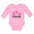 Long Sleeve Bodysuit Baby I Wear Pink for My Grandma Boy & Girl Clothes Cotton