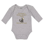 Long Sleeve Bodysuit Baby Staying Grandma Grandpa's Tonight Wrong Cotton