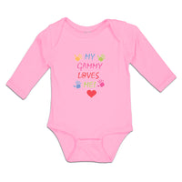 Long Sleeve Bodysuit Baby My Gammy Loves Me! Boy & Girl Clothes Cotton