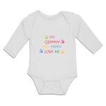 Long Sleeve Bodysuit Baby My Grammy and Pappy Love Me Boy & Girl Clothes Cotton