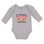 Long Sleeve Bodysuit Baby My Grandma Loves Me This Much! Boy & Girl Clothes