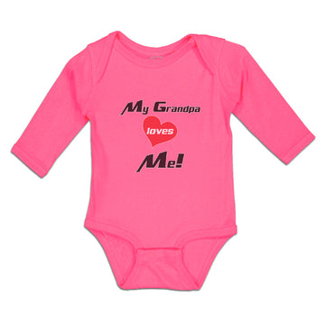 Long Sleeve Bodysuit Baby My Grandpa Loves Me! Boy & Girl Clothes Cotton