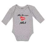 Long Sleeve Bodysuit Baby My Grandpa Loves Me! Boy & Girl Clothes Cotton