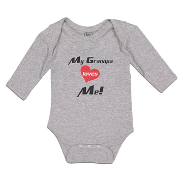 Long Sleeve Bodysuit Baby My Grandpa Loves Me! Boy & Girl Clothes Cotton