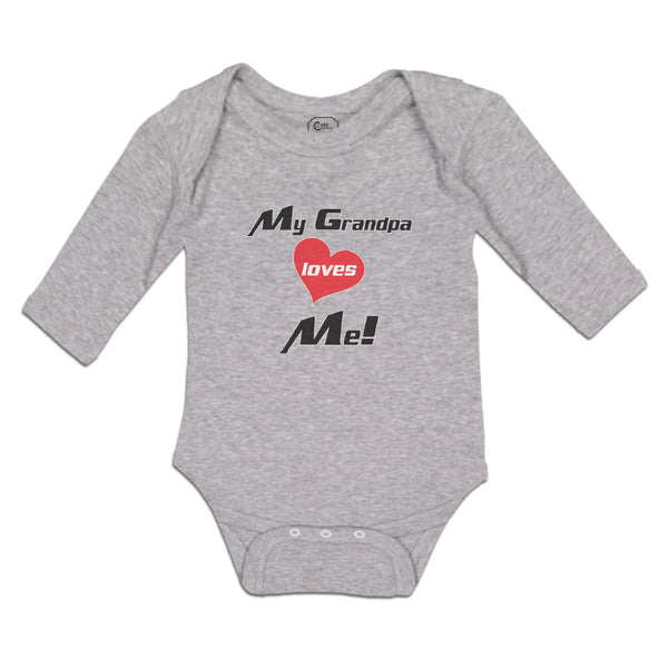 Long Sleeve Bodysuit Baby My Grandpa Loves Me! Boy & Girl Clothes Cotton