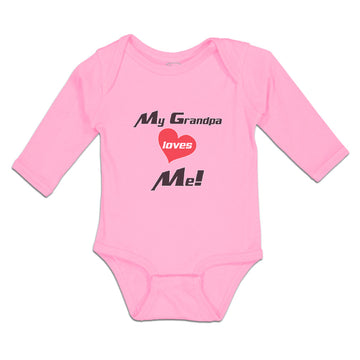 Long Sleeve Bodysuit Baby My Grandpa Loves Me! Boy & Girl Clothes Cotton